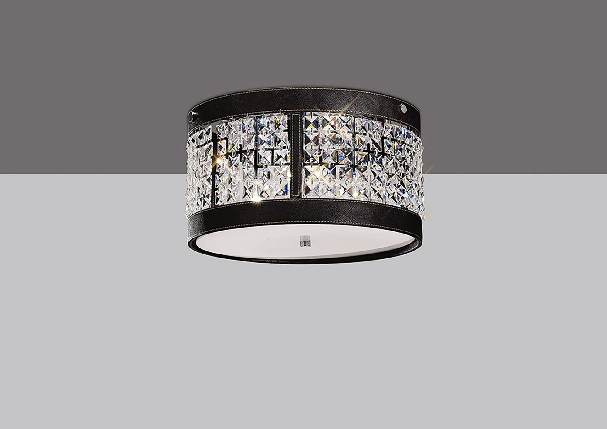 Celsa Crystal Ceiling Lights Diyas Flush Crystal Fittings